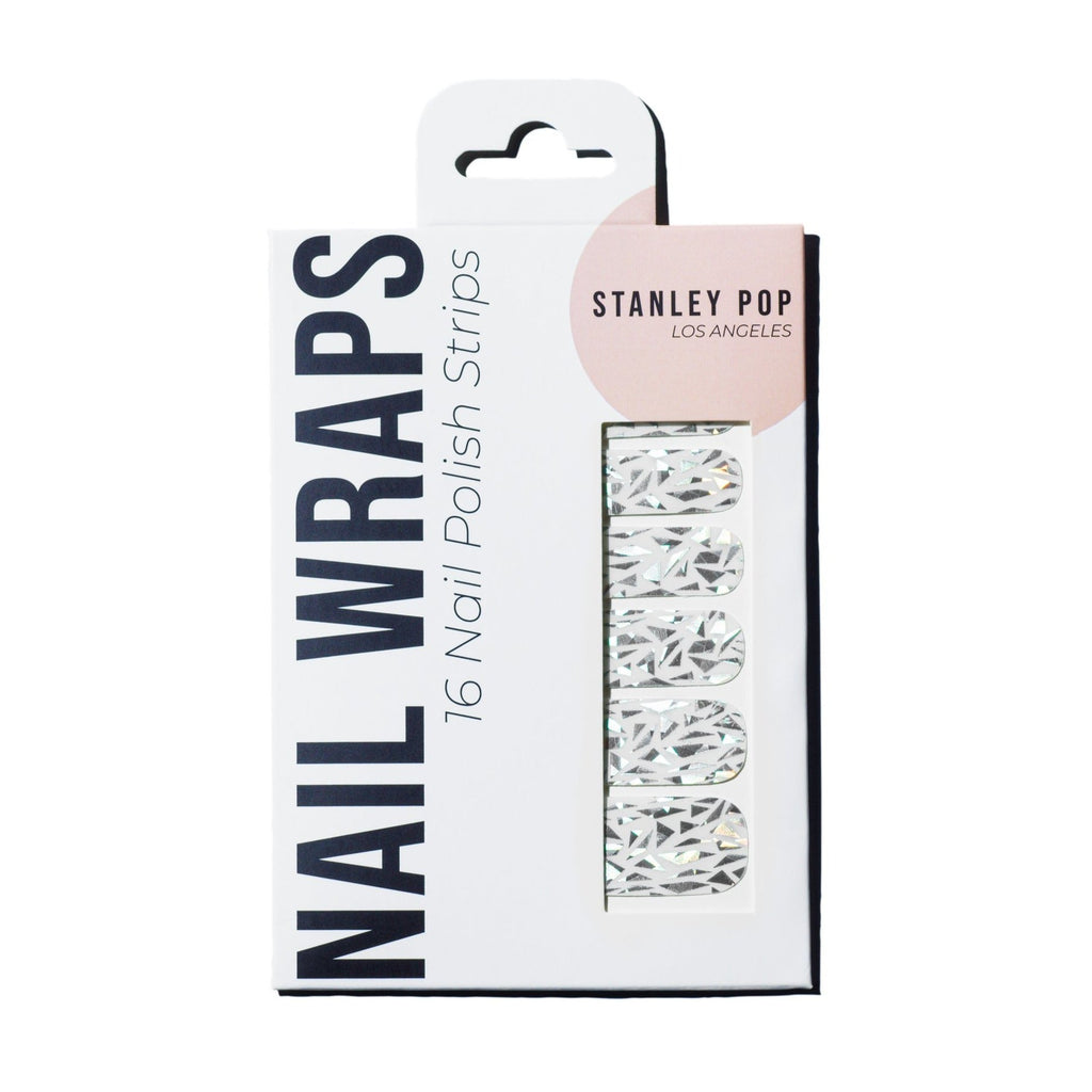 Broken Glass Holographic Nail Polish Wraps (Transparent)