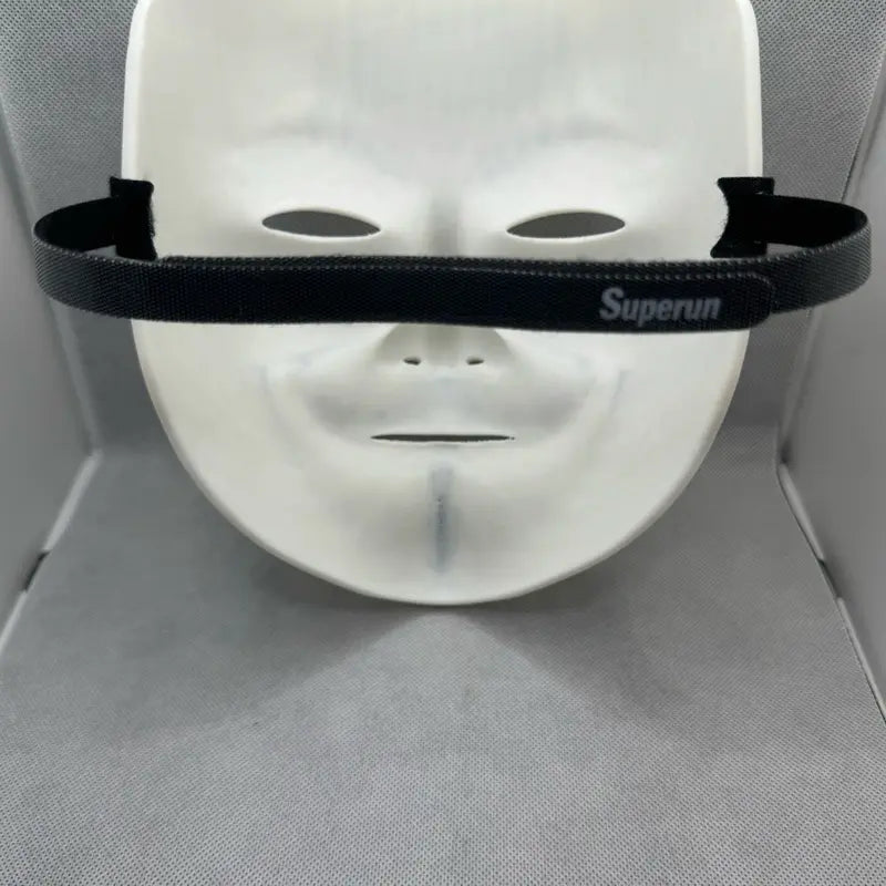 V for Vendetta Guy Fawkes Mask - White Plastic Costume Party Mask with Black Ribbon Ties for Halloween Christmas Mardi Gras Carnival Easter Music Festivals Rave Protest and All Costume Events