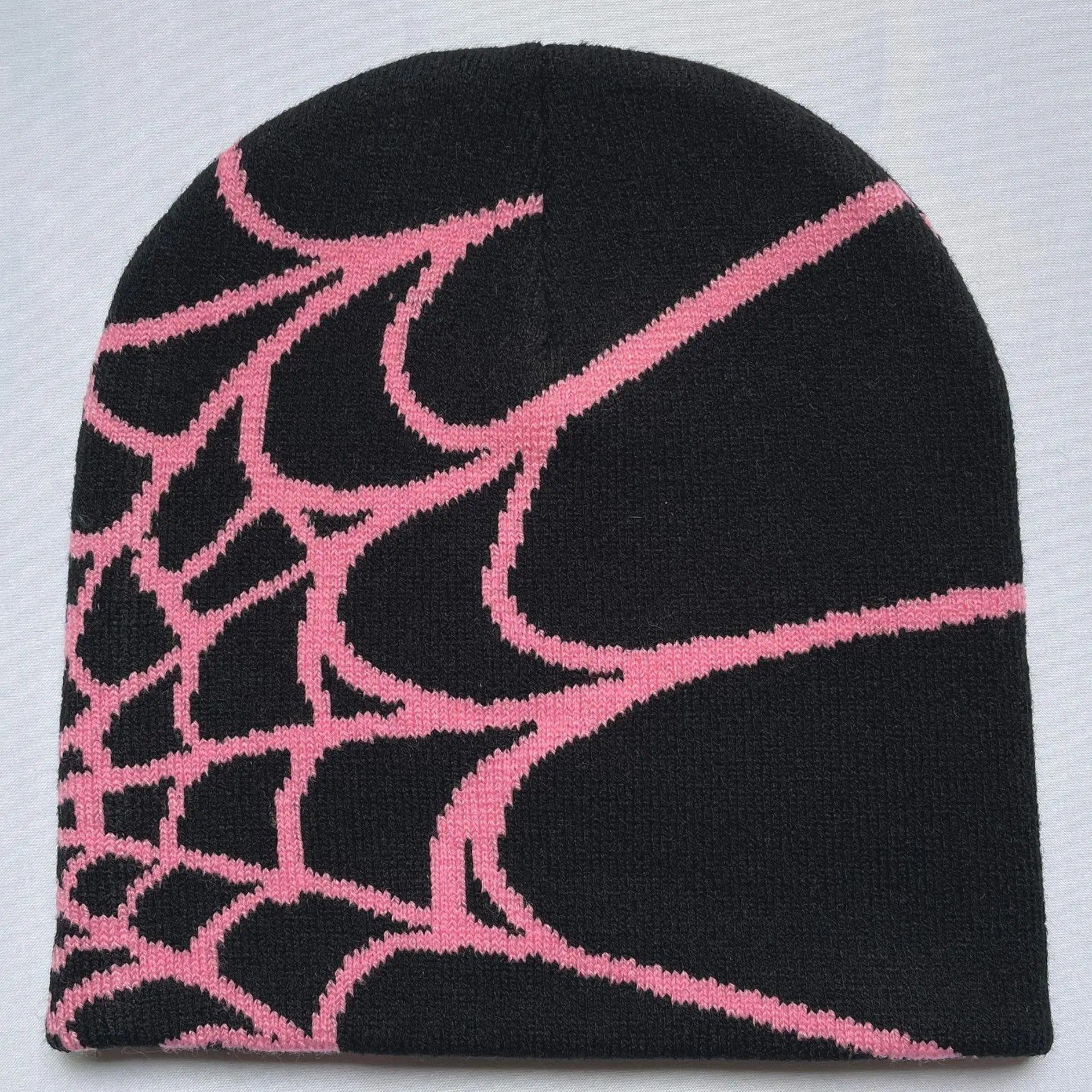 2026 Tiktok Viral Y2K Mesh Spider Web Beanie Breathable Night Rave Hat for Summer Festivals Goth Cyberpunk Unisex Accessory Men Women Baseball Cap Wave Adjustable Snapback