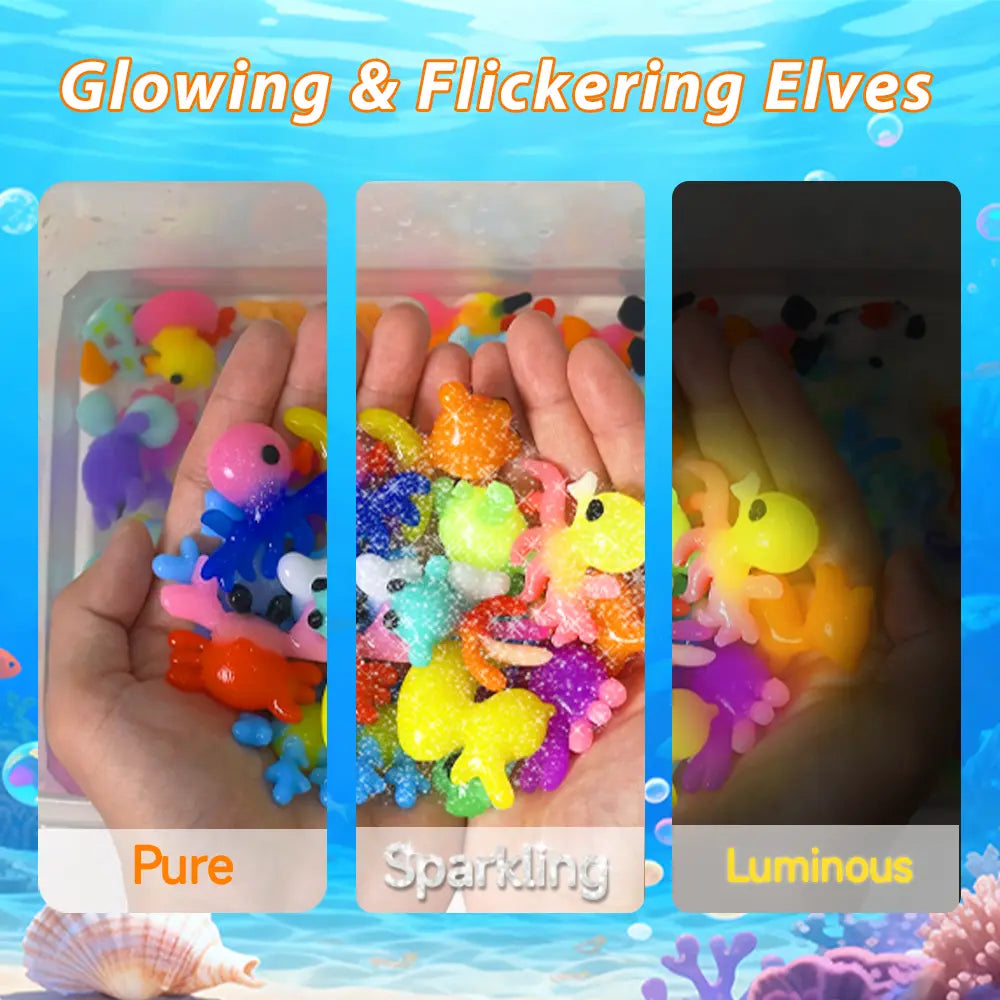 Sshomie Magic Water Elf Toy Kit, Aqua Fairy Water Gel Kit, Stress Relief Toy, Creative Toys, Teach Children Color Coordination, Family-Friendly DIY STEM Projects, Birthday Gifts, Christmas Gifts,New Year'S Gift
