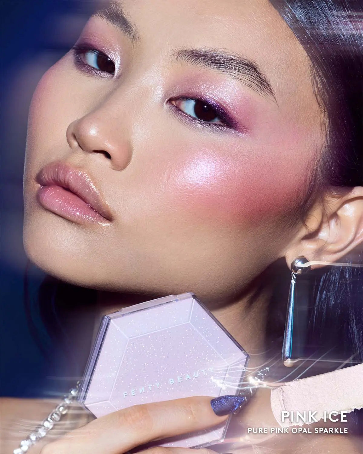 Fenty Beauty Sparkle All over Duo: Gloss Bomb Stix High-Shimmer Lip Gloss Stick + Diamond Bomb All-Over Diamond Veil