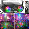 Disco Ball Party Light, USB Powered Sound Activated Disco Light with Star Light Projector, Ocean Light and Laser Light for Party DJ KTV Rave Club Wedding Home Decor