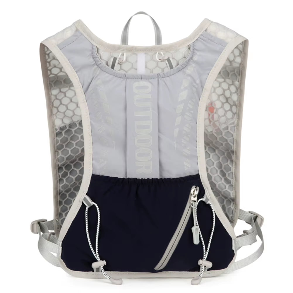 Running Hydration Vest Backpack Water Bladder Daypack Reflective Outdoors Hydration Pack for Outdoor Hiking Trail Running Bag