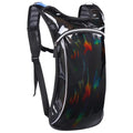 Obsidn Black 2L Hydration Backpack for Festivals, Raves, Hiking, Biking, Climbing, Running, and More - Lightweight, Durable, and Waterproof with Insulated Bladder Compartment and Soft Mouthpiece