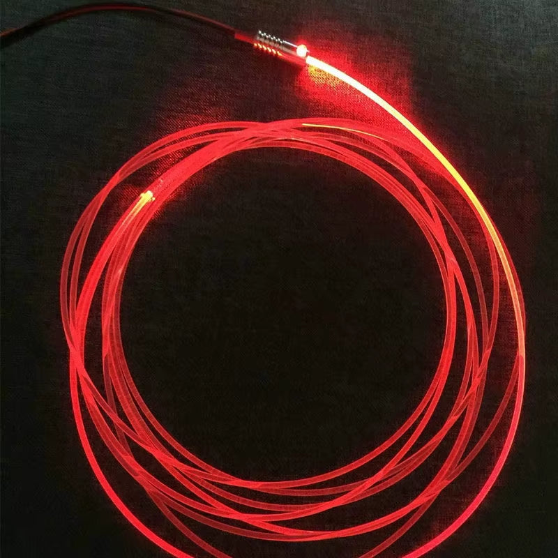 Mini 1.5W 12V Car Led Projector Light Source Engine Light Generator Light+2 Meters 3Mm(Dia.) Skirt Side Glow Optical Fiber Cable