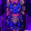 Ajolote Dios T-Shirt Black Cotton