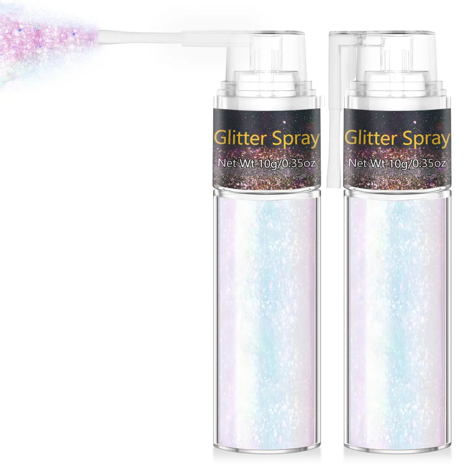 Hair and Body Glitter Spray, 1PC Hair Glitter Extra Fine Face Shimmer Powder for Clothes, Festival Loose Sparkle Powder for Rave Clothes Nail Art Easter Halloween Crafts