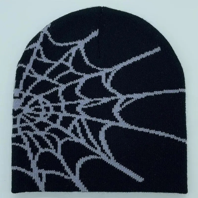 2026 Tiktok Viral Y2K Mesh Spider Web Beanie Breathable Night Rave Hat for Summer Festivals Goth Cyberpunk Unisex Accessory Men Women Baseball Cap Wave Adjustable Snapback