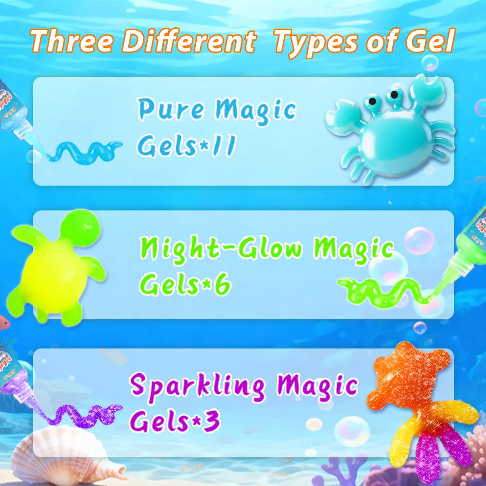 Sshomie Magic Water Elf Toy Kit, Aqua Fairy Water Gel Kit, Stress Relief Toy, Creative Toys, Teach Children Color Coordination, Family-Friendly DIY STEM Projects, Birthday Gifts, Christmas Gifts,New Year'S Gift