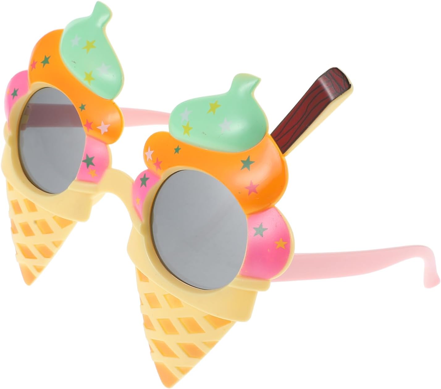 Funny Glasses Rave Cream Shaped Retro Beach Oversized Sunglasses Fancy Party Funny Eye Women LED Eye Cosplay Photo Props Abs