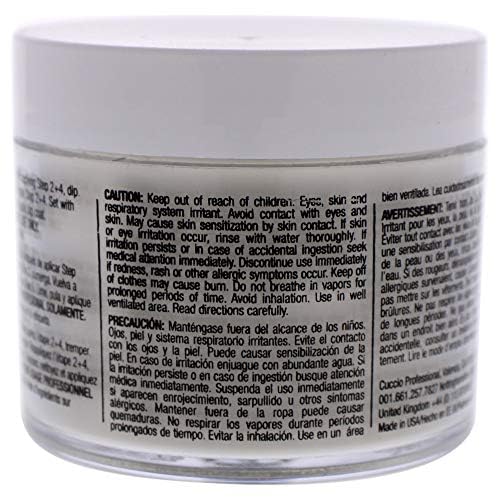 Cuccio Pro Powder Polish Dip - Silver W/ Silver Glitter - Nail Lacquer for Manicures & Pedicures, Easy & Fast Application/Removal - No LED/UV Light - Non-Toxic, Odorless, Highly Pigmented - 0.5 oz
