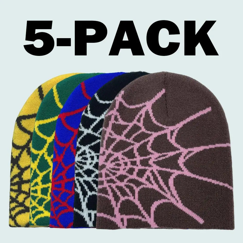2026 Tiktok Viral Y2K Mesh Spider Web Beanie Breathable Night Rave Hat for Summer Festivals Goth Cyberpunk Unisex Accessory Men Women Baseball Cap Wave Adjustable Snapback