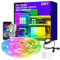 Outdoor LED Strip Lights Waterproof,Ip68 Waterproof LED Light Strips with Remote,App Control Music Sync RGB Outdoor LED Rope Lights,Led Lights for Bedroom,Roof,Pool,Deck,Balcony