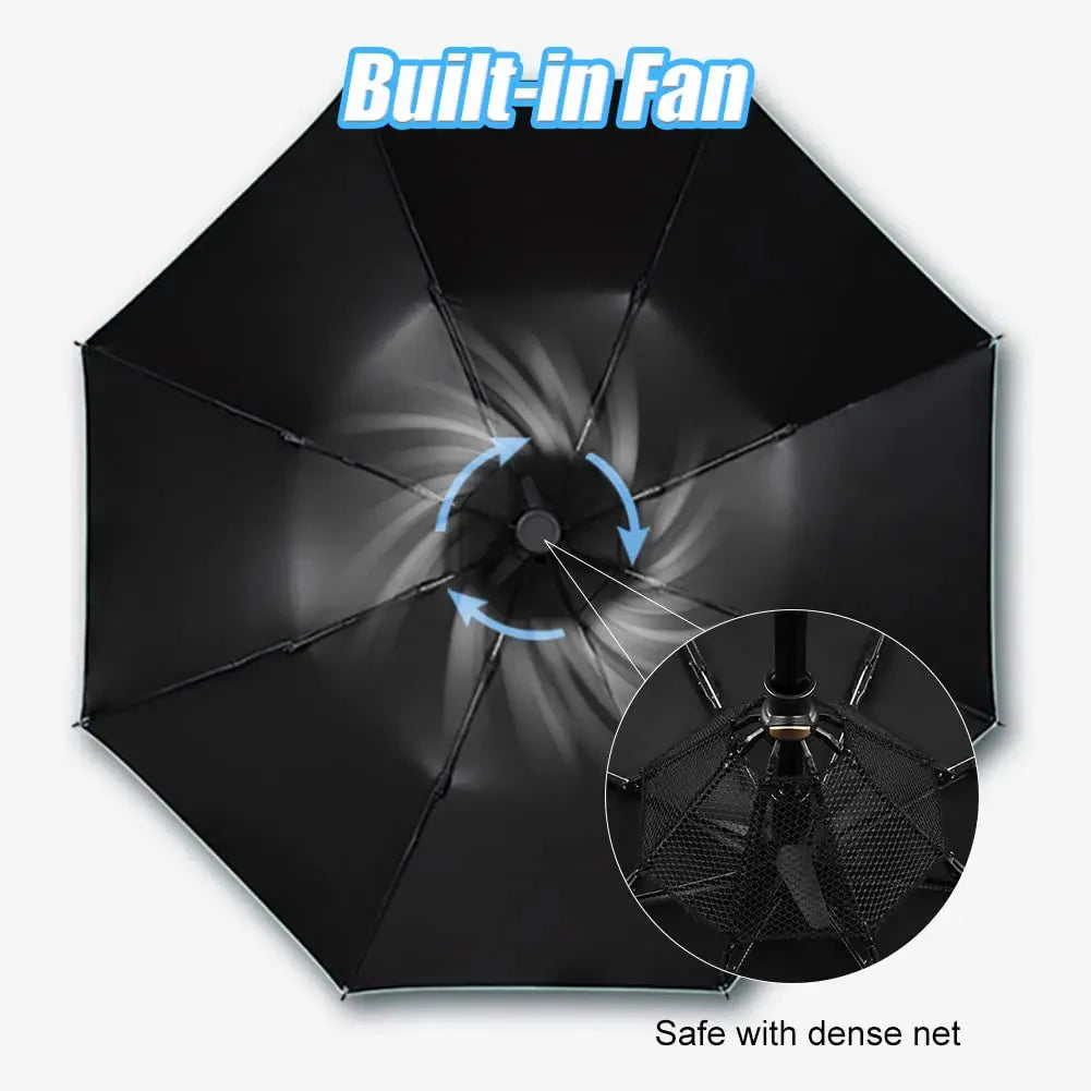 Fanbrella™ 3-In-1 Cooling Umbrella