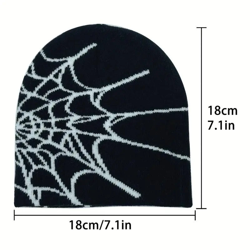 2026 Tiktok Viral Y2K Mesh Spider Web Beanie Breathable Night Rave Hat for Summer Festivals Goth Cyberpunk Unisex Accessory Men Women Baseball Cap Wave Adjustable Snapback