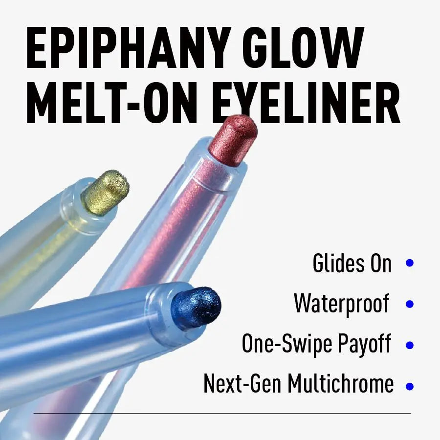 Kaleidos Epiphany Glow Melt-On Eyeliner 6-Piece Set, Rave Makeup, Festival Makeup, Cosmetic Gift