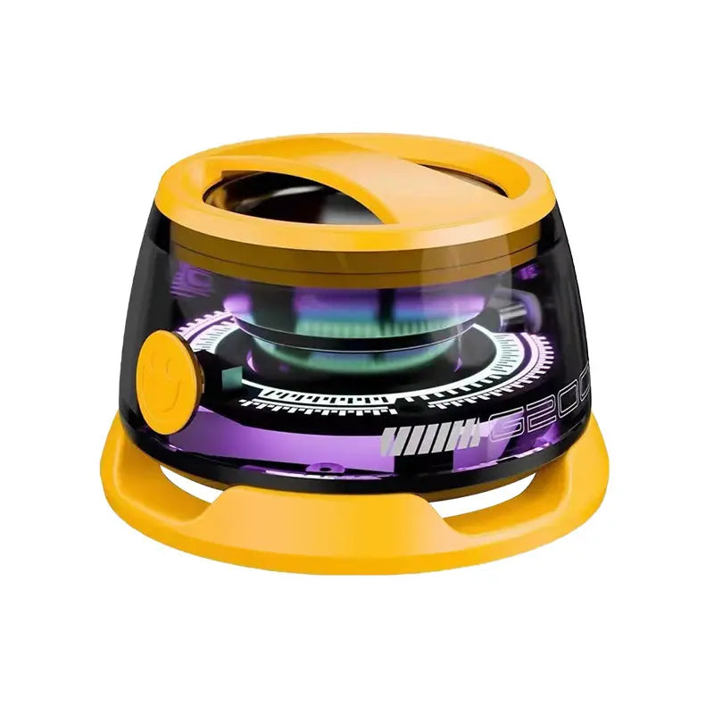 Magnetic Bluetooth Speakers Water Proof , G200 Speaker with Multiple RGB Color Light, Mini Portable Sound Box Phone Holder for Metal Surface, Small Wireless Speaker for Shower, Bike Audio Cable
