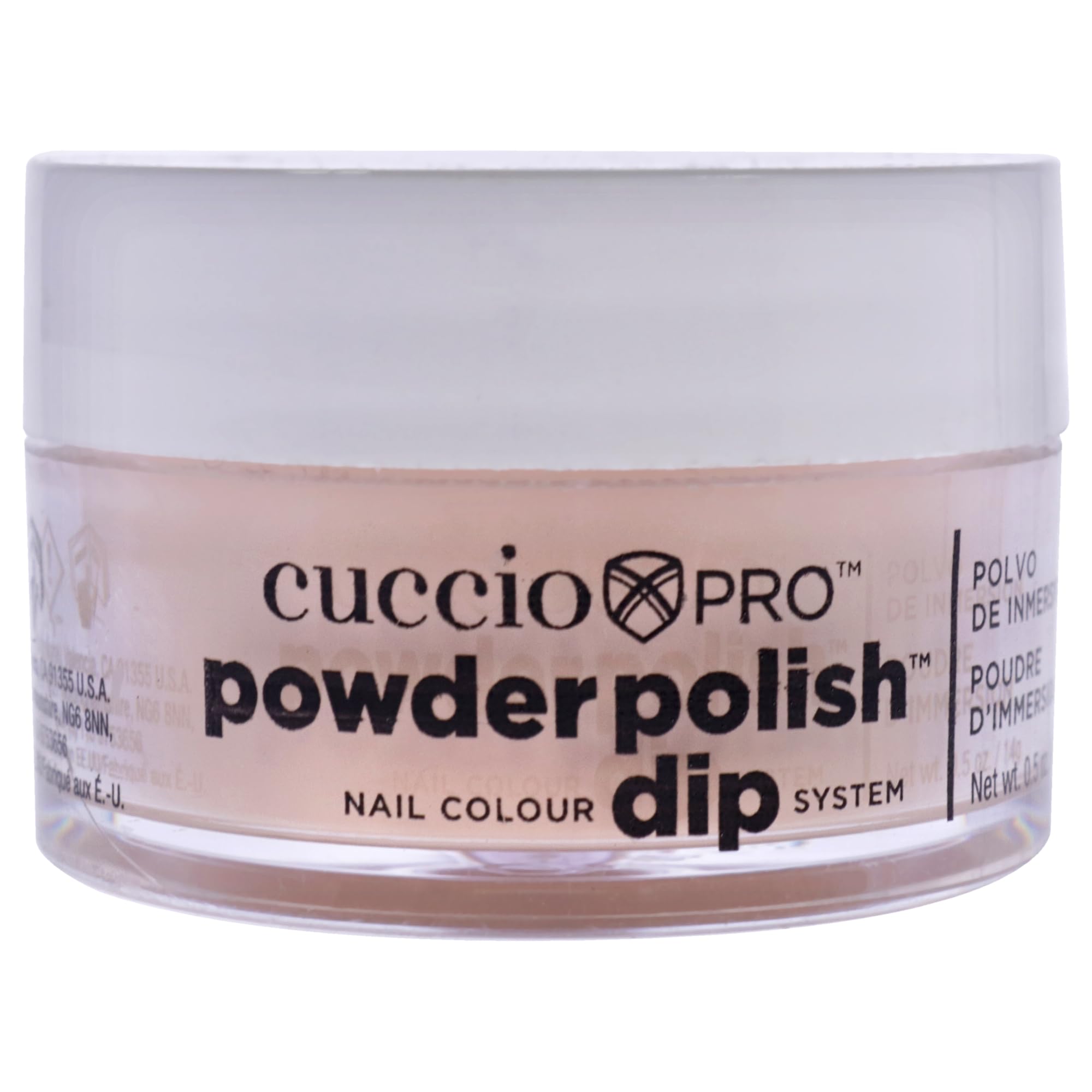 Cuccio Pro Powder Polish Dip - Silver W/ Silver Glitter - Nail Lacquer for Manicures & Pedicures, Easy & Fast Application/Removal - No LED/UV Light - Non-Toxic, Odorless, Highly Pigmented - 0.5 oz