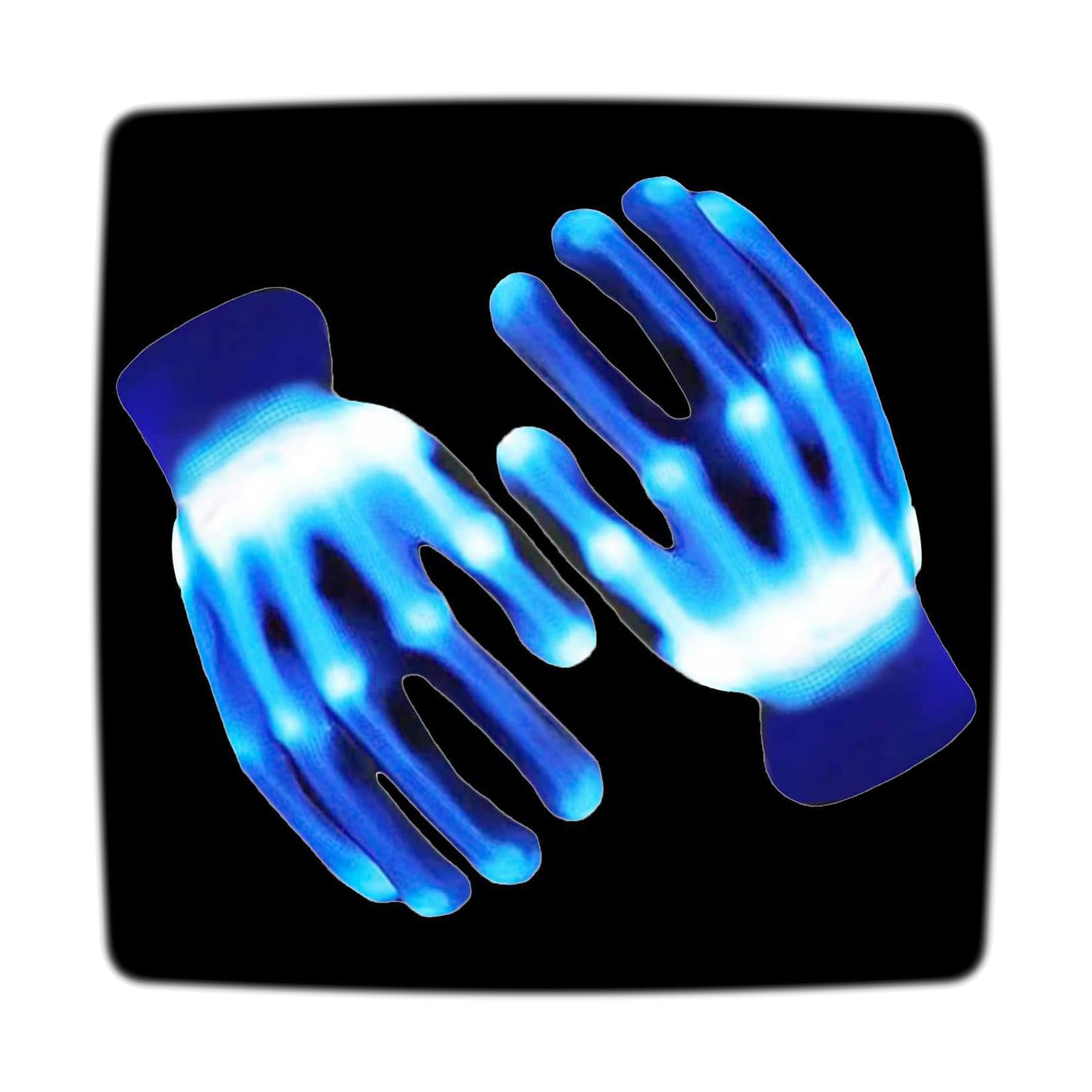 LED Gloves, Flash Finger Lights - 3 Color, 10 Mode Glowing Christmas Costume Clubbing Party Favors for Boys & Girls