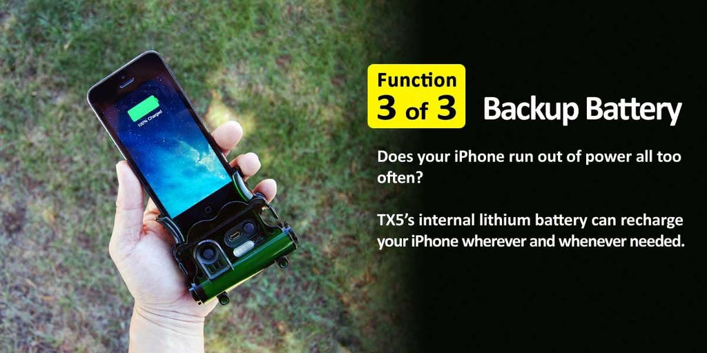 TX5 Photo Video Light Battery Charger iPhone 5/5c/5s Smartphone