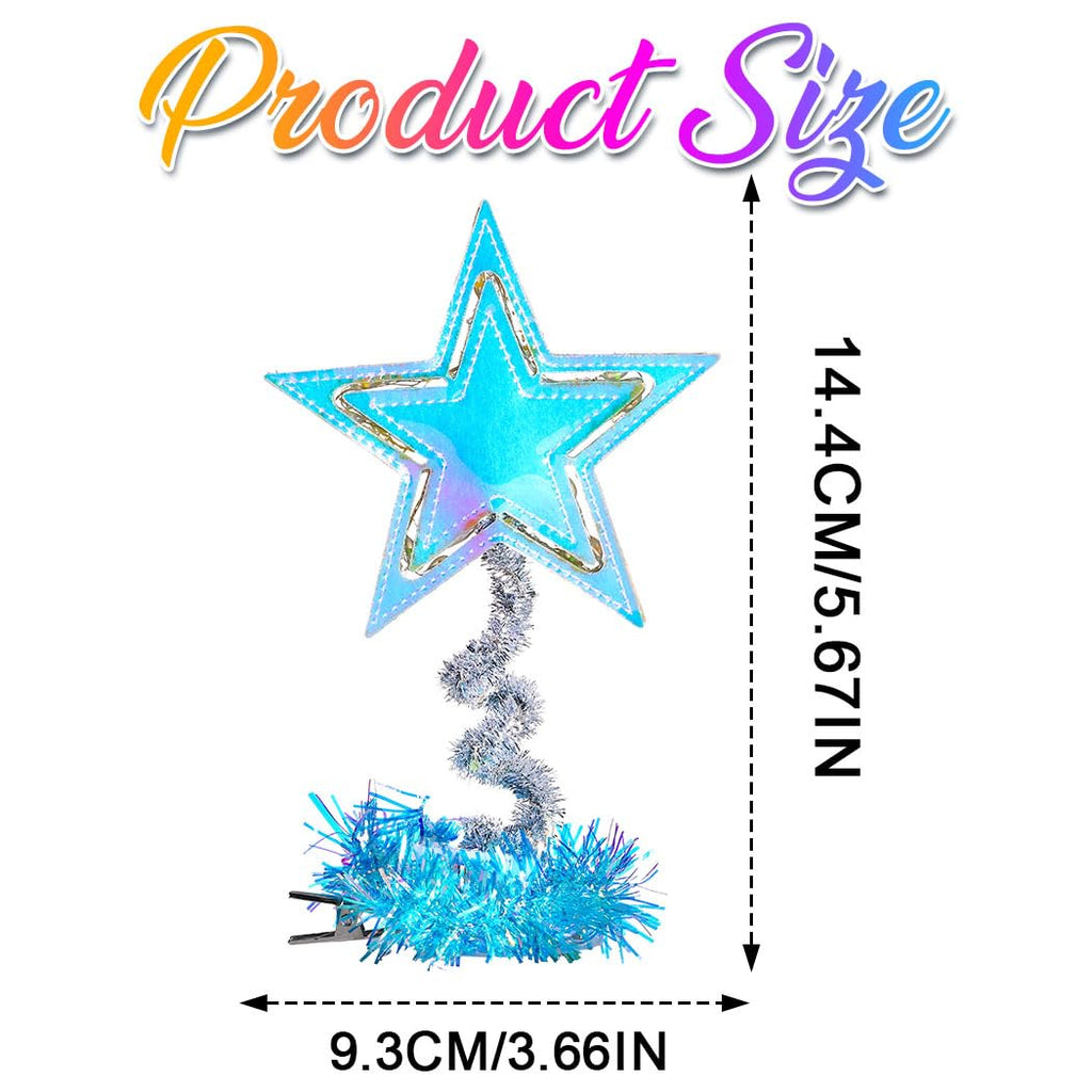 Gortin Light up Stars Hair Clips LED Moon Headpiece Festival Cosplay Costume Hair Accessories for Women