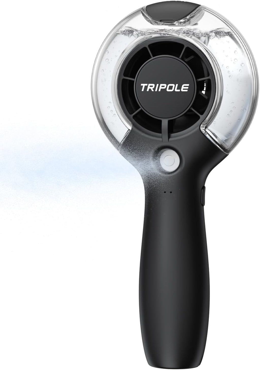 TriPole Misting Fan Portable Handheld Fan with Mist, 4000mAh Rechargeable Personal Mister Fans with 40ml Water Tank, High-Speed Airflow Mini Water Spray Fans for Outdoor Trip Travel Park Beach Camping