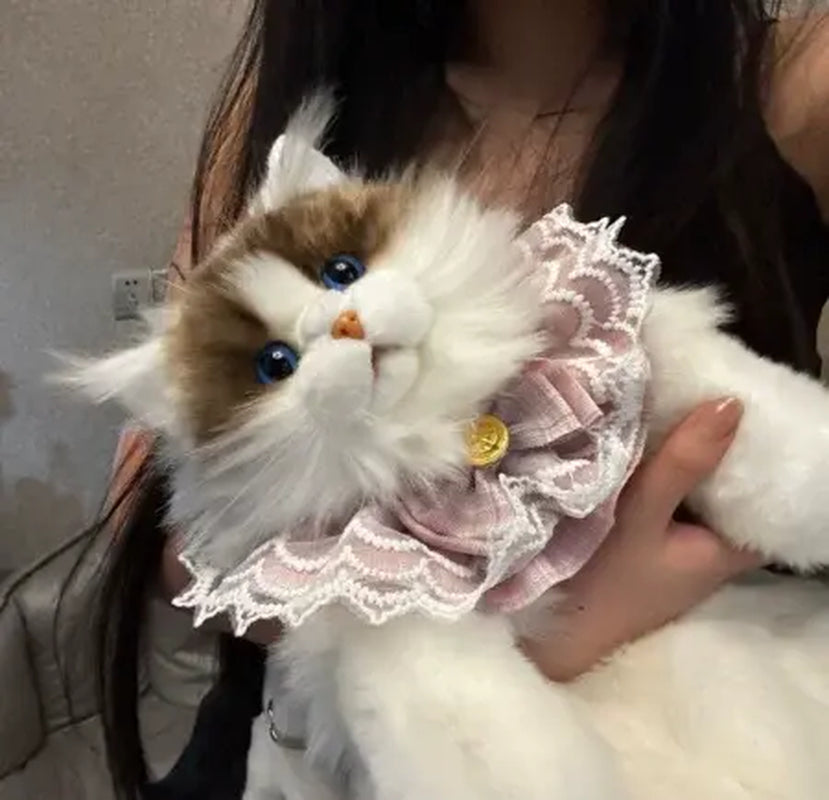 19'' Cat-Shaped Fashion Backpack Handmade Realistic Plush Animal Cat - 1 Set Chong Ker