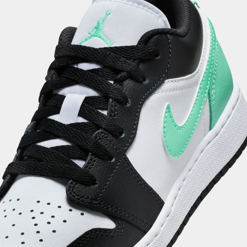Air  1 Low Retro Glow Green Grade School Lifestyle Shoes (Glow Green/Black)