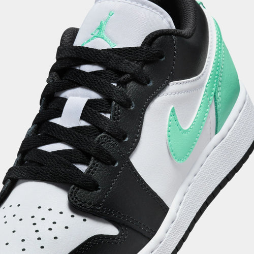 Air  1 Low Retro Glow Green Grade School Lifestyle Shoes (Glow Green/Black)
