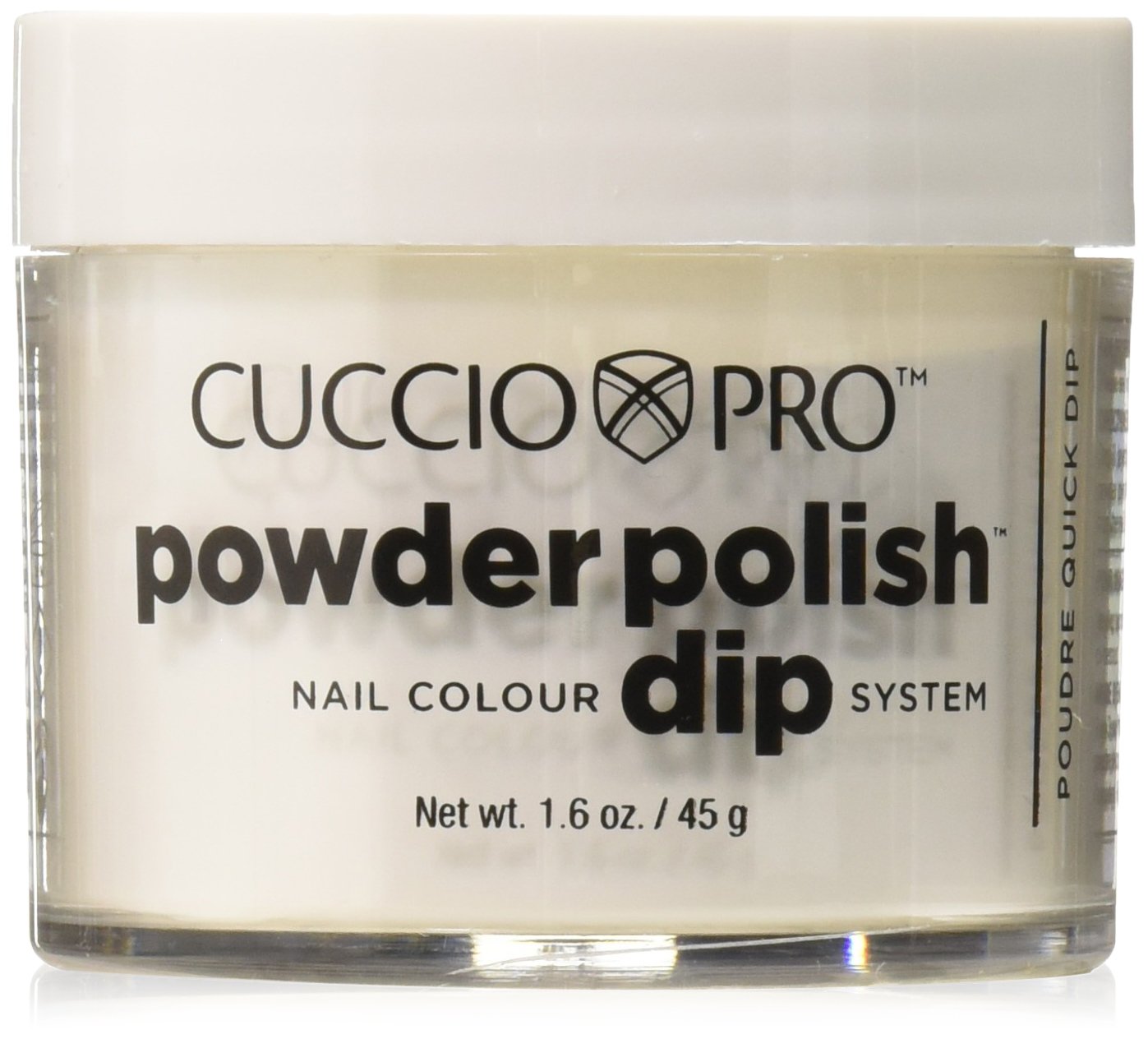Cuccio Pro Powder Polish Dip - Silver W/ Silver Glitter - Nail Lacquer for Manicures & Pedicures, Easy & Fast Application/Removal - No LED/UV Light - Non-Toxic, Odorless, Highly Pigmented - 0.5 oz