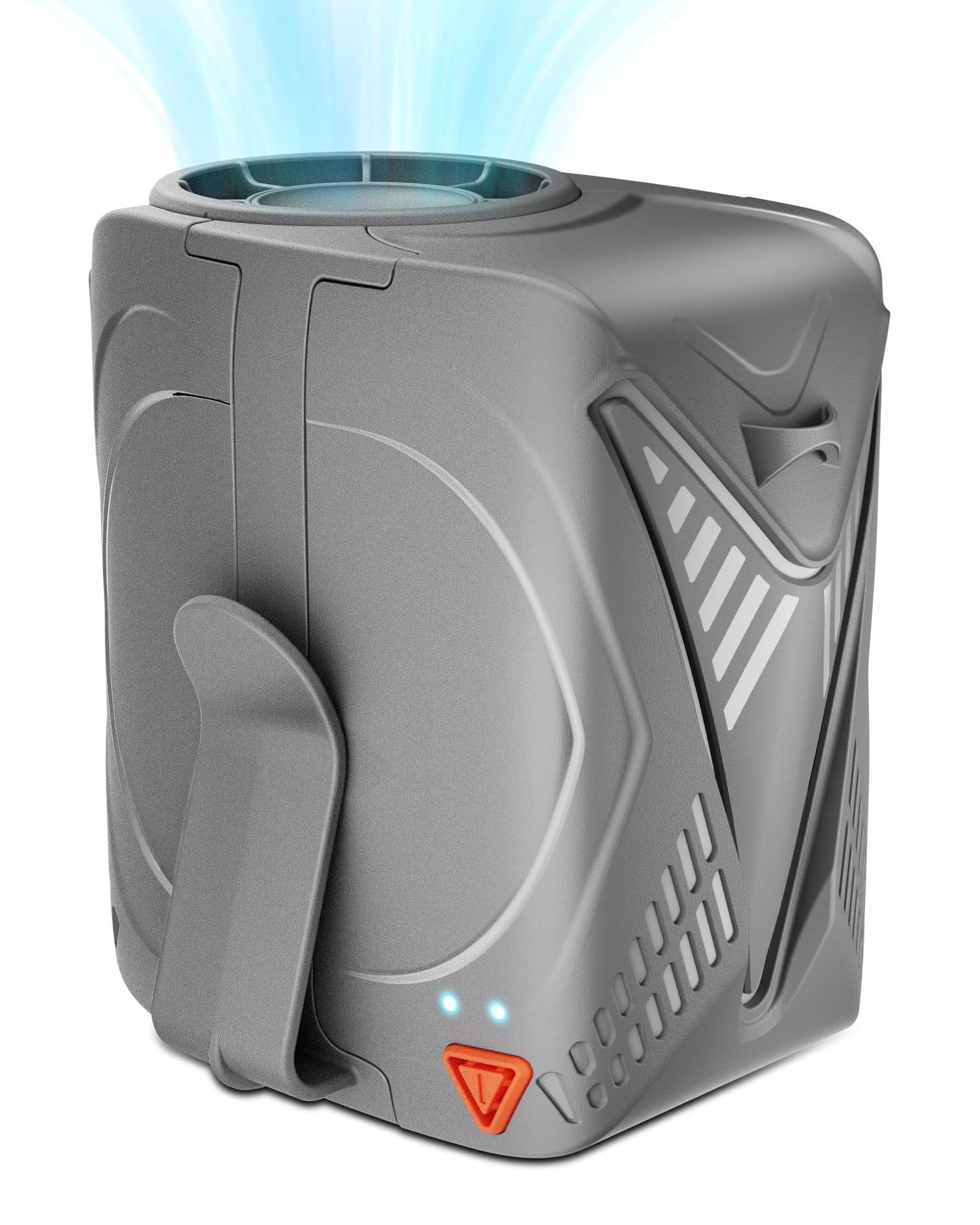 Portable Fan Rechargeable, 6-Speed 14000RPM High-Velocity Airflow, Hands-Free Wearable Waist Fan 31H Battery Life, Personal Belt fan for Outdoor, Jobsite, Travel, Indoor, Hanging Neck Fan with Strap