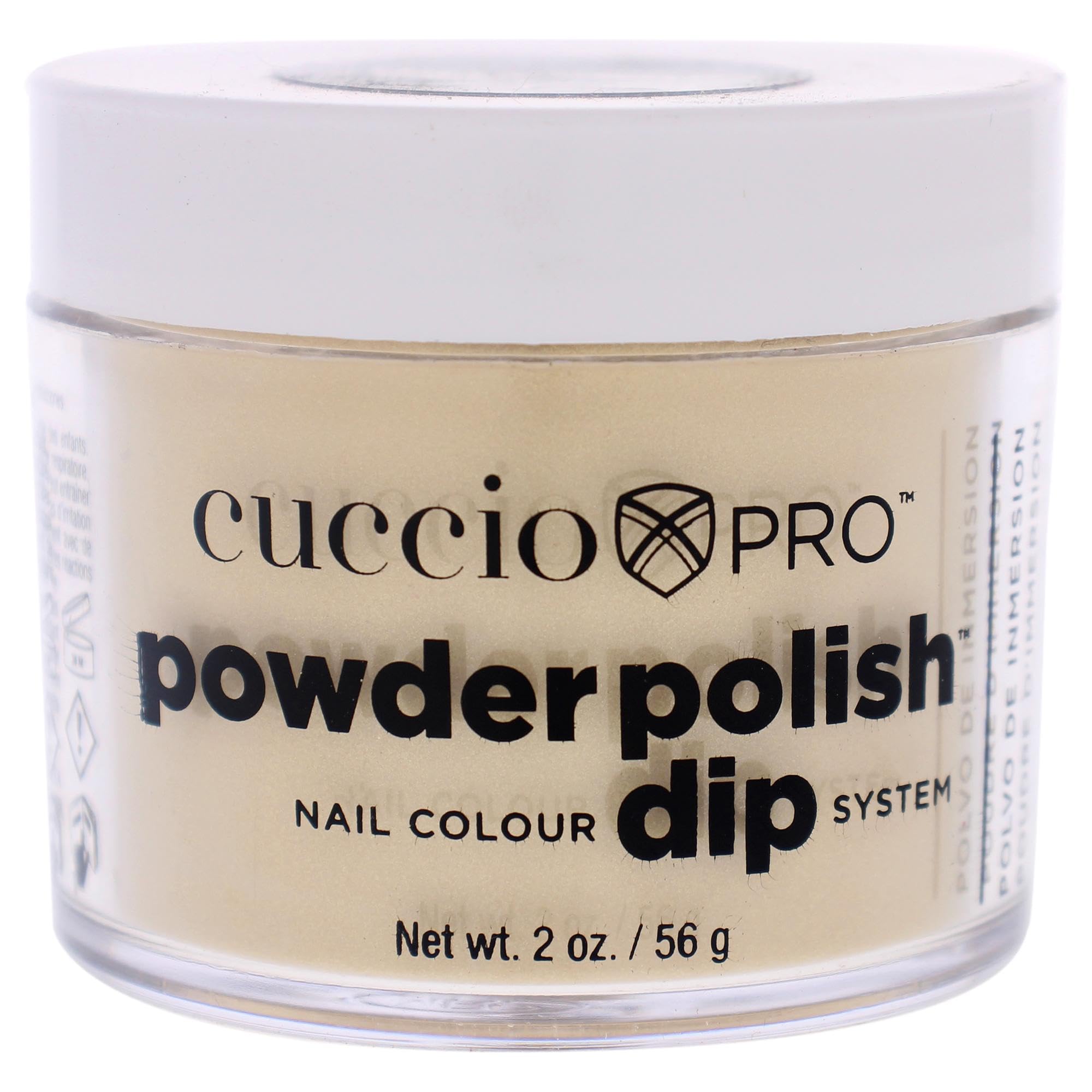 Cuccio Pro Powder Polish Dip - Silver W/ Silver Glitter - Nail Lacquer for Manicures & Pedicures, Easy & Fast Application/Removal - No LED/UV Light - Non-Toxic, Odorless, Highly Pigmented - 0.5 oz