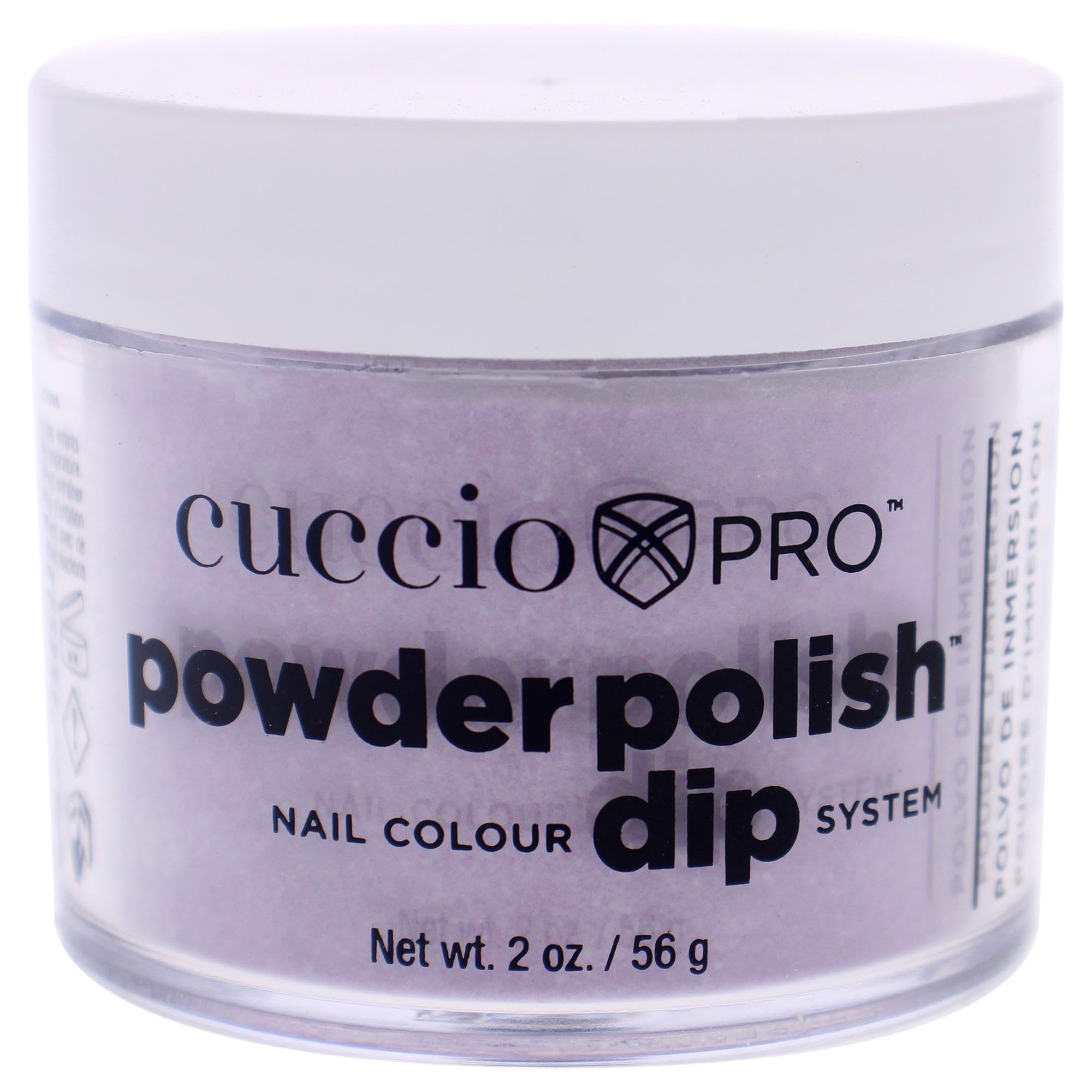 Cuccio Pro Powder Polish Dip - Silver W/ Silver Glitter - Nail Lacquer for Manicures & Pedicures, Easy & Fast Application/Removal - No LED/UV Light - Non-Toxic, Odorless, Highly Pigmented - 0.5 oz