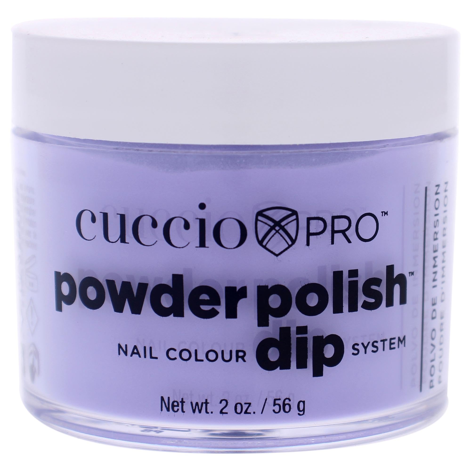 Cuccio Pro Powder Polish Dip - Silver W/ Silver Glitter - Nail Lacquer for Manicures & Pedicures, Easy & Fast Application/Removal - No LED/UV Light - Non-Toxic, Odorless, Highly Pigmented - 0.5 oz