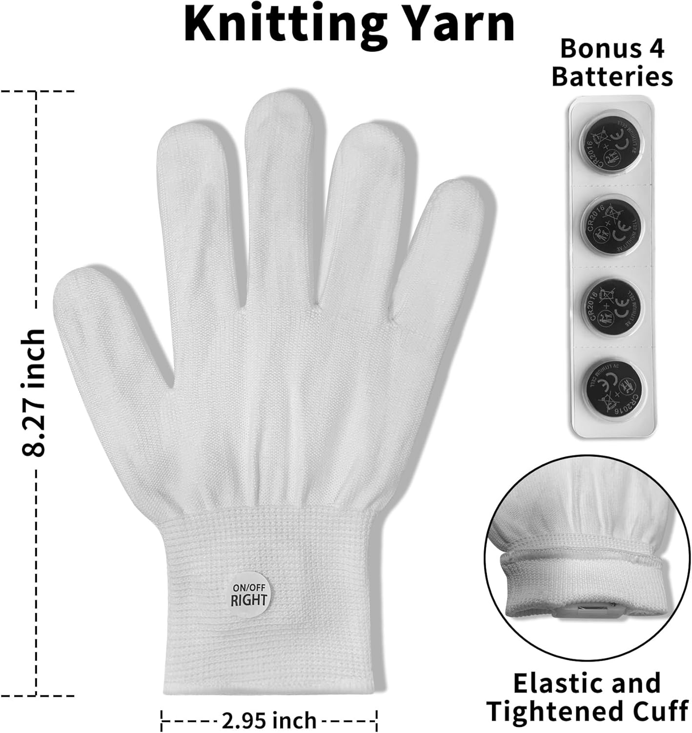 LED Gloves, Light Up Gloves for Kids Birthday Gift Cool Fun Toys for 5-12 Year Old Boys Girls with 5 Color/6 Mode