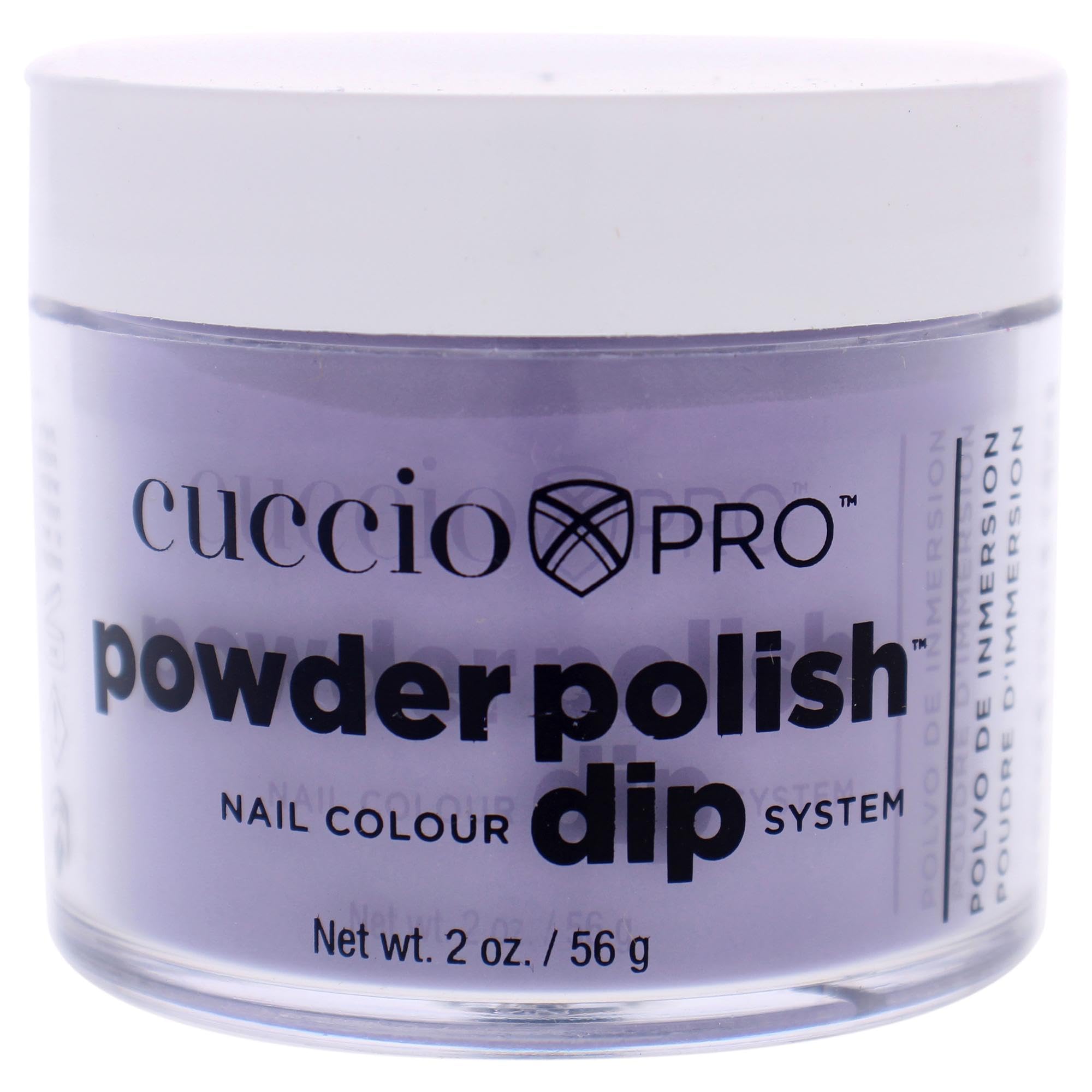 Cuccio Pro Powder Polish Dip - Silver W/ Silver Glitter - Nail Lacquer for Manicures & Pedicures, Easy & Fast Application/Removal - No LED/UV Light - Non-Toxic, Odorless, Highly Pigmented - 0.5 oz