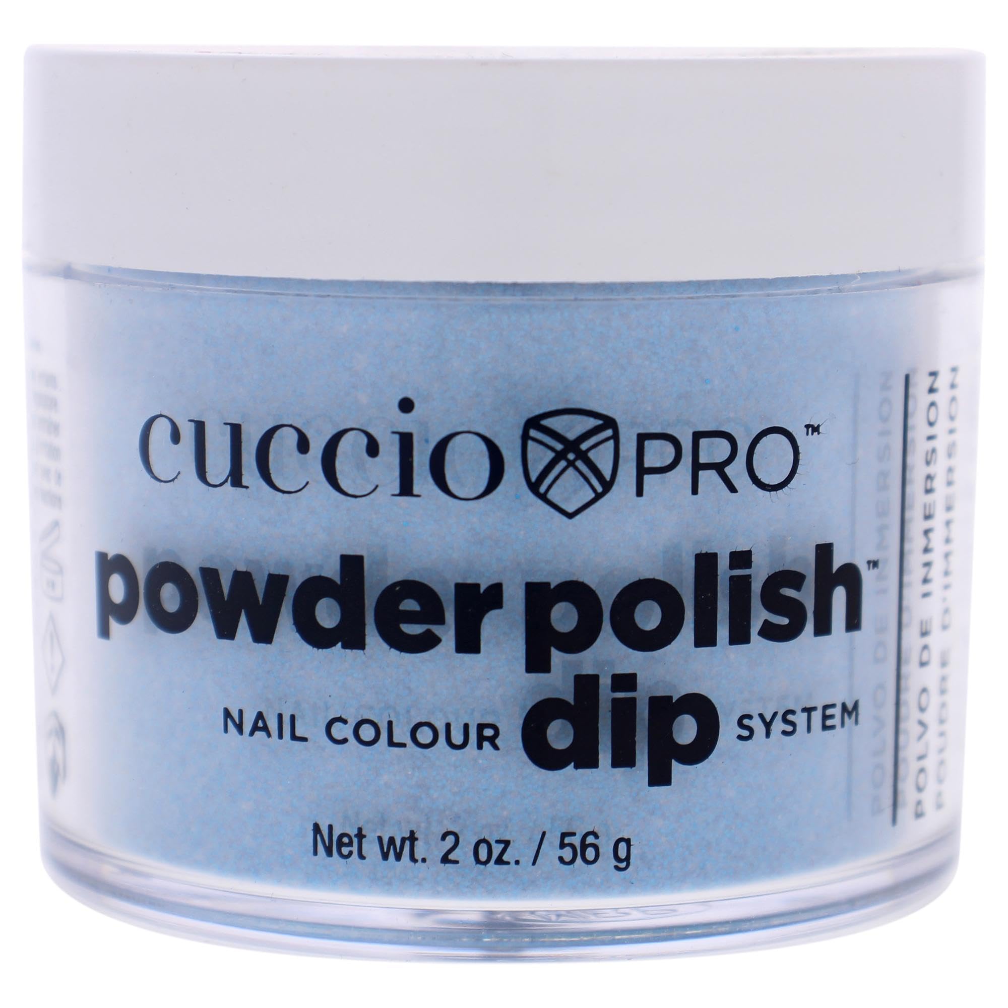 Cuccio Pro Powder Polish Dip - Silver W/ Silver Glitter - Nail Lacquer for Manicures & Pedicures, Easy & Fast Application/Removal - No LED/UV Light - Non-Toxic, Odorless, Highly Pigmented - 0.5 oz