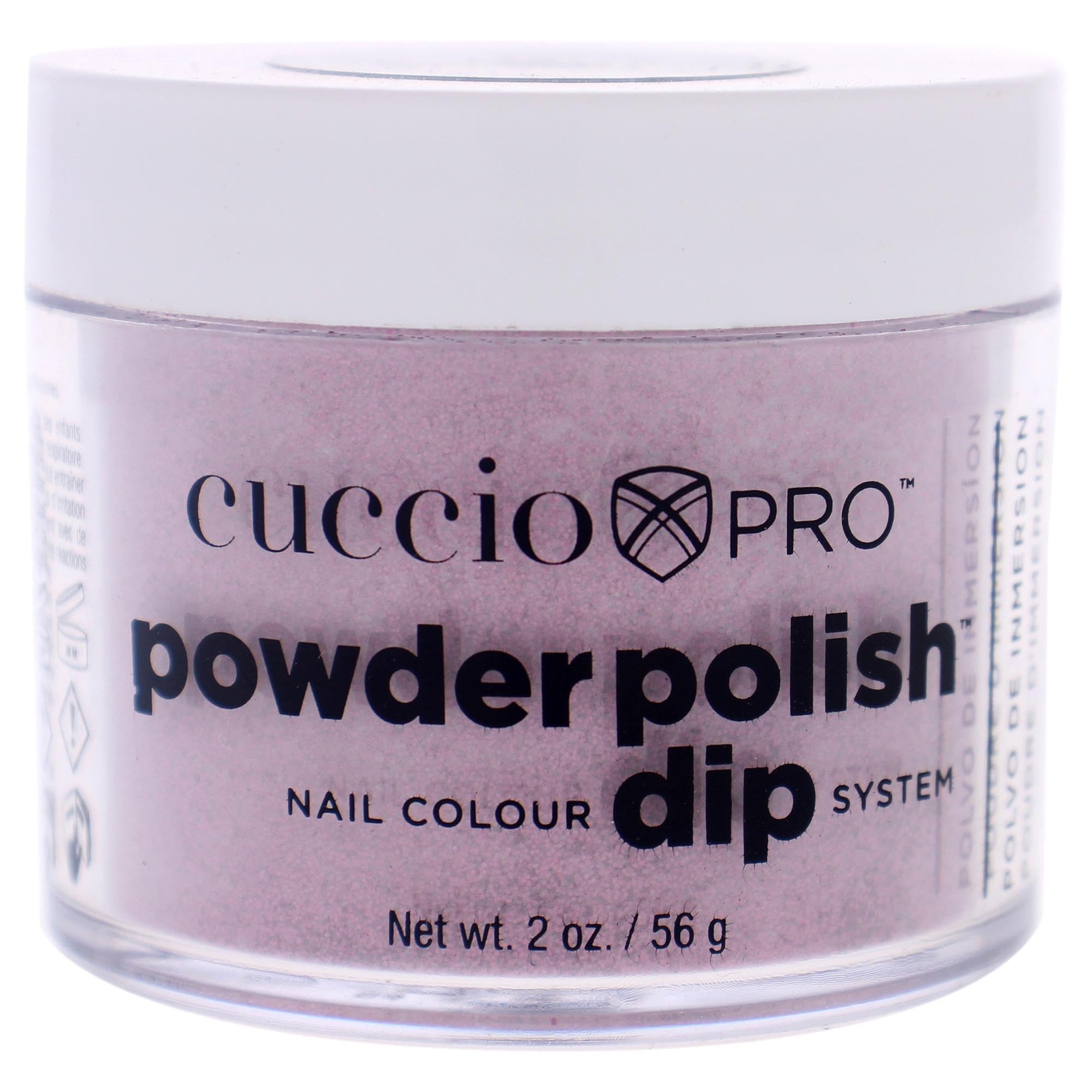 Cuccio Pro Powder Polish Dip - Silver W/ Silver Glitter - Nail Lacquer for Manicures & Pedicures, Easy & Fast Application/Removal - No LED/UV Light - Non-Toxic, Odorless, Highly Pigmented - 0.5 oz