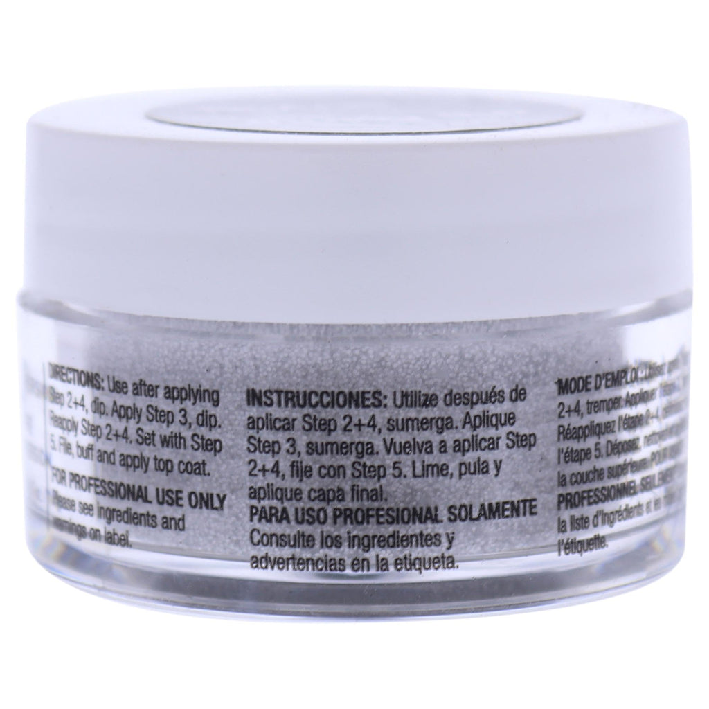 Cuccio Pro Powder Polish Dip - Silver W/ Silver Glitter - Nail Lacquer for Manicures & Pedicures, Easy & Fast Application/Removal - No LED/UV Light - Non-Toxic, Odorless, Highly Pigmented - 0.5 oz