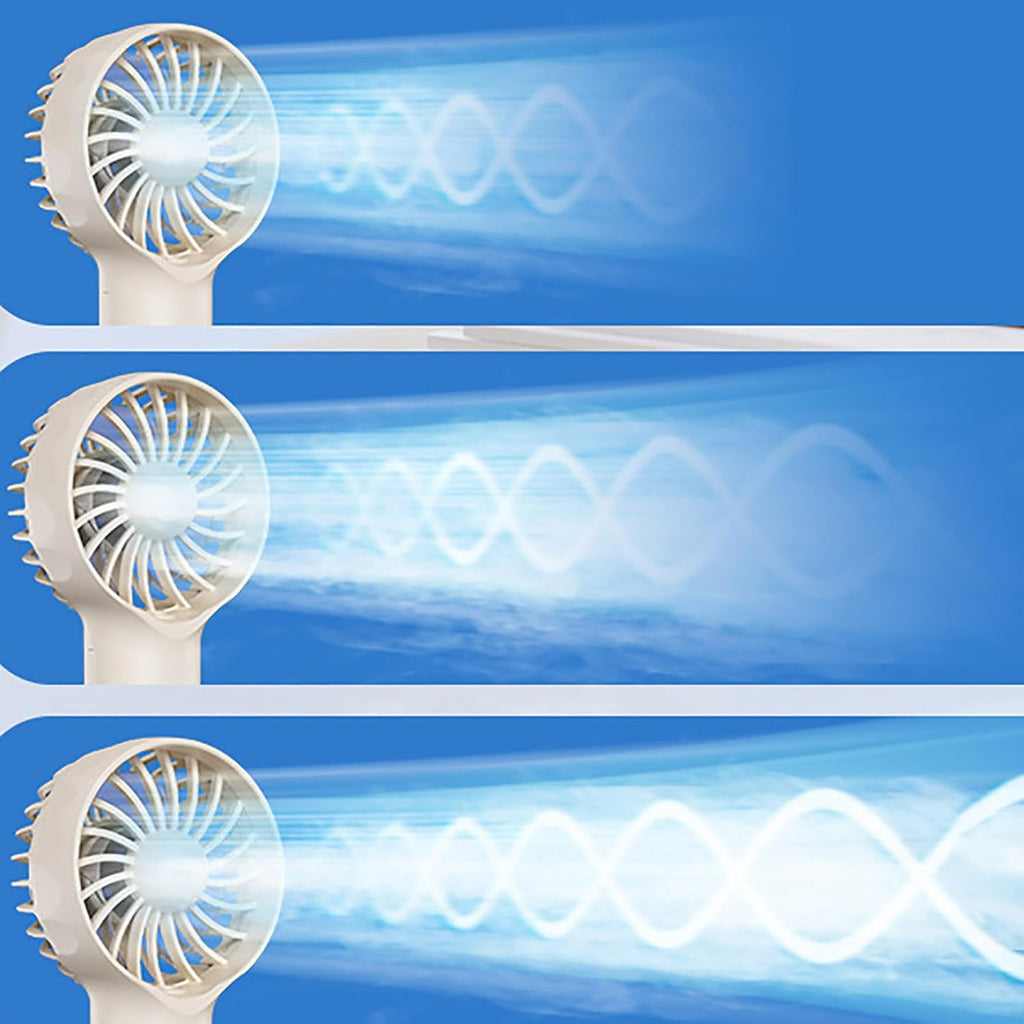 Mini Hand Fan with Mist, USB Rechargeable 3 Speeds Portable Misting Fan,Summer Powerful Cooling Battery Operated Quiet Portable Personal Fan for Gym Travel Makeup Office Car Camping
