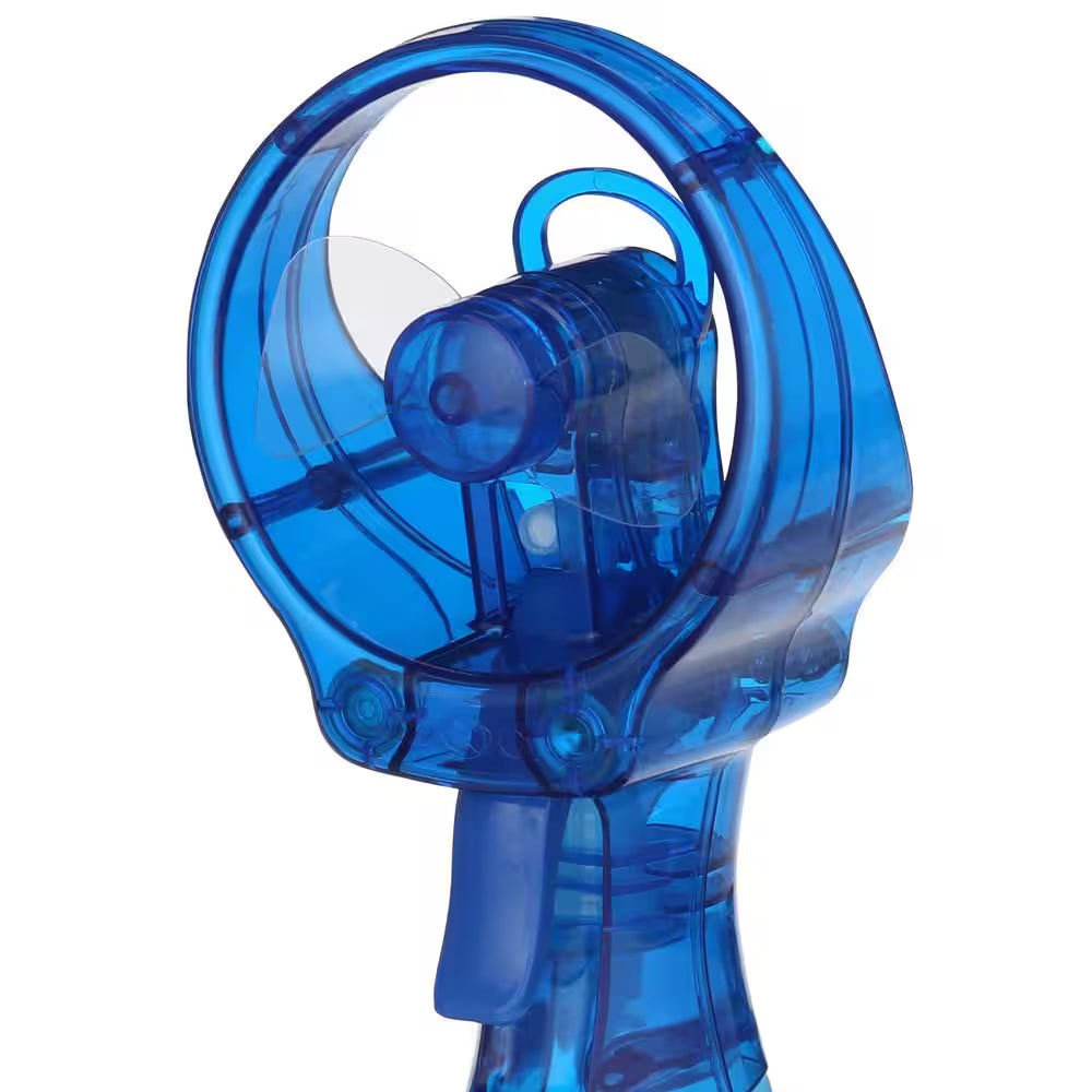 Deluxe 3.0 In. 1 Fan Speed Personal Misting Fan in Blue