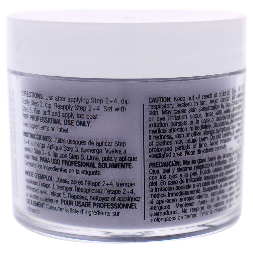 Cuccio Pro Powder Polish Dip - Silver W/ Silver Glitter - Nail Lacquer for Manicures & Pedicures, Easy & Fast Application/Removal - No LED/UV Light - Non-Toxic, Odorless, Highly Pigmented - 0.5 oz
