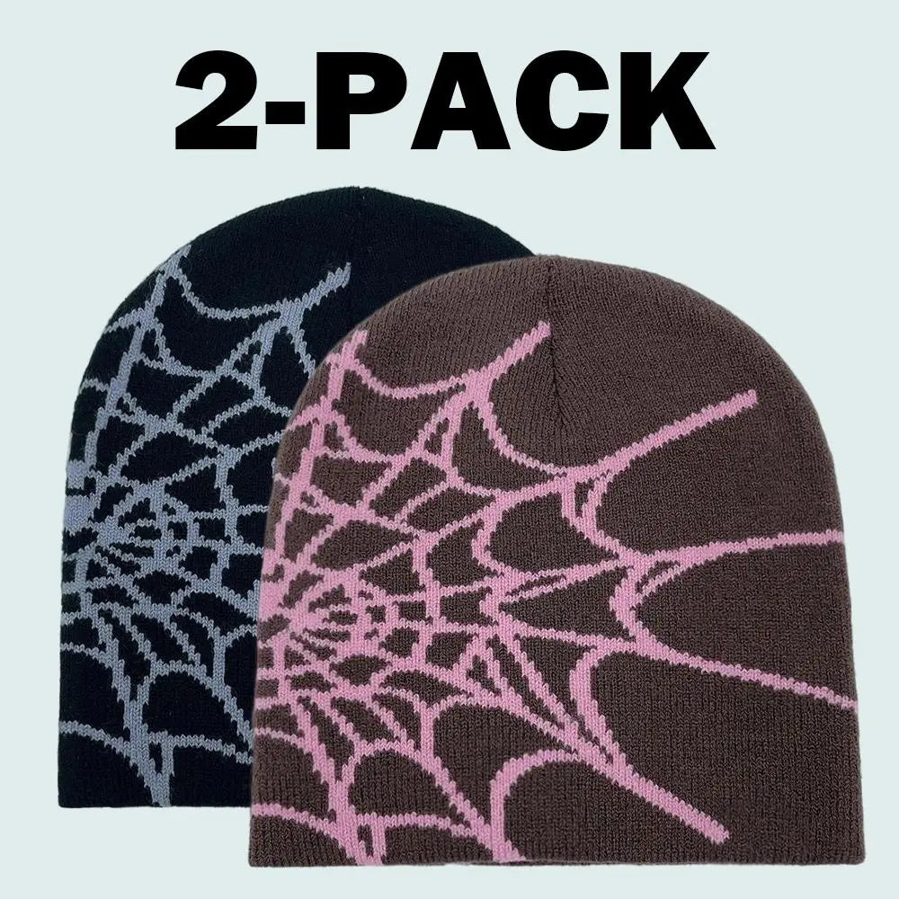 2026 Tiktok Viral Y2K Mesh Spider Web Beanie Breathable Night Rave Hat for Summer Festivals Goth Cyberpunk Unisex Accessory Men Women Baseball Cap Wave Adjustable Snapback