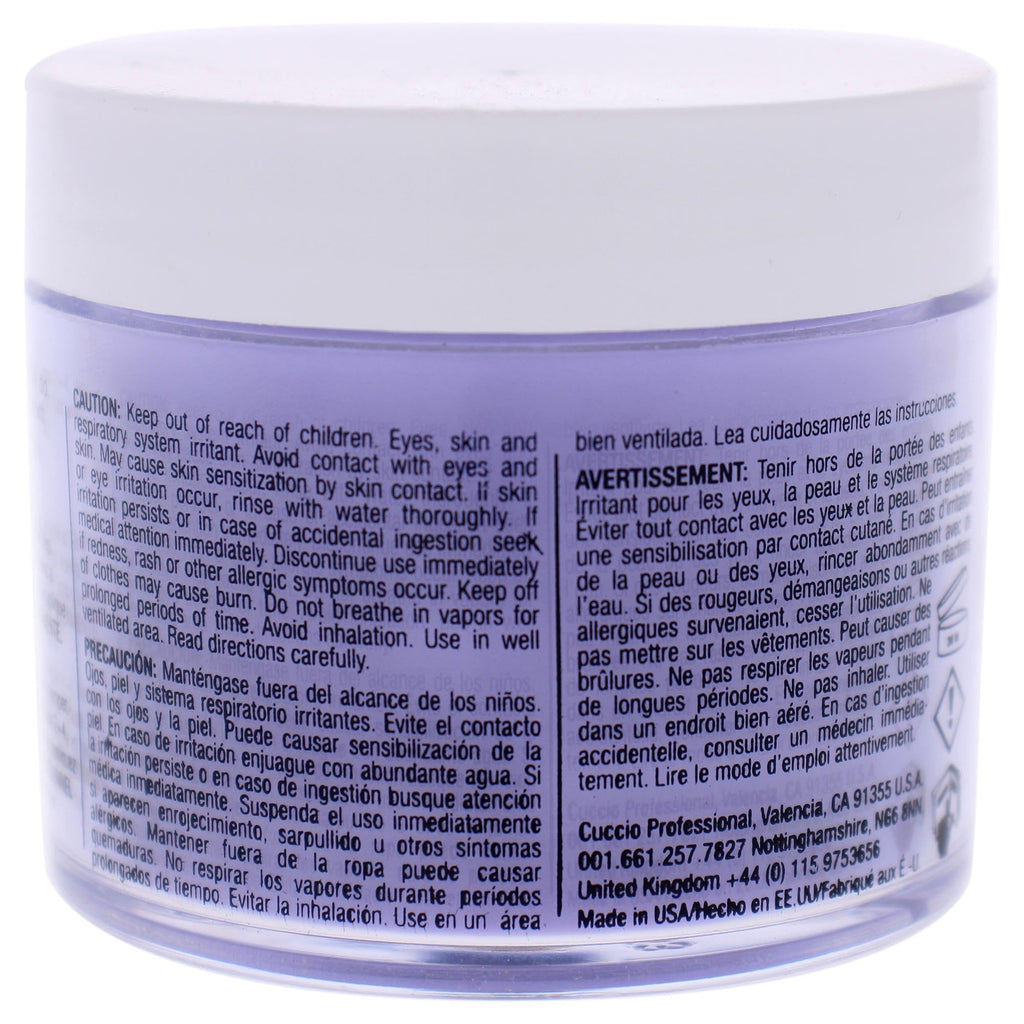 Cuccio Pro Powder Polish Dip - Silver W/ Silver Glitter - Nail Lacquer for Manicures & Pedicures, Easy & Fast Application/Removal - No LED/UV Light - Non-Toxic, Odorless, Highly Pigmented - 0.5 oz