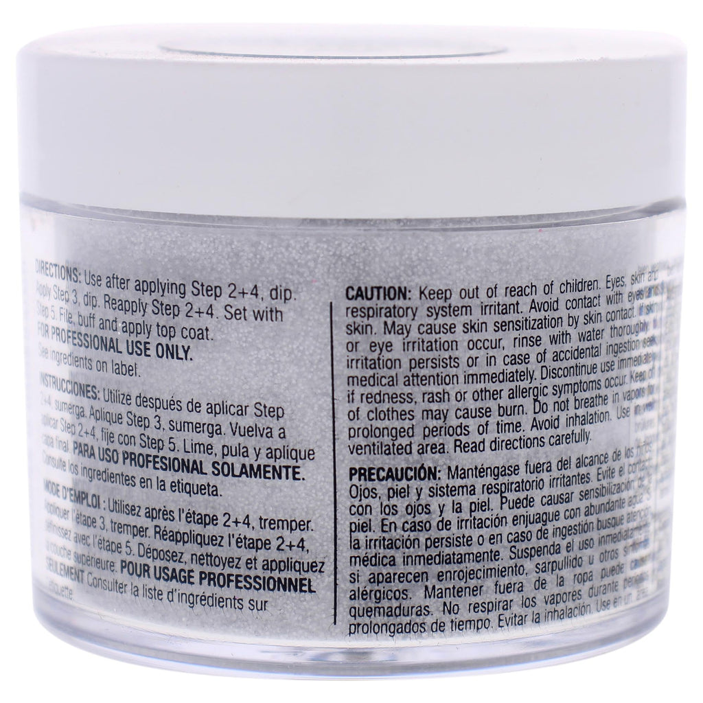 Cuccio Pro Powder Polish Dip - Silver W/ Silver Glitter - Nail Lacquer for Manicures & Pedicures, Easy & Fast Application/Removal - No LED/UV Light - Non-Toxic, Odorless, Highly Pigmented - 0.5 oz