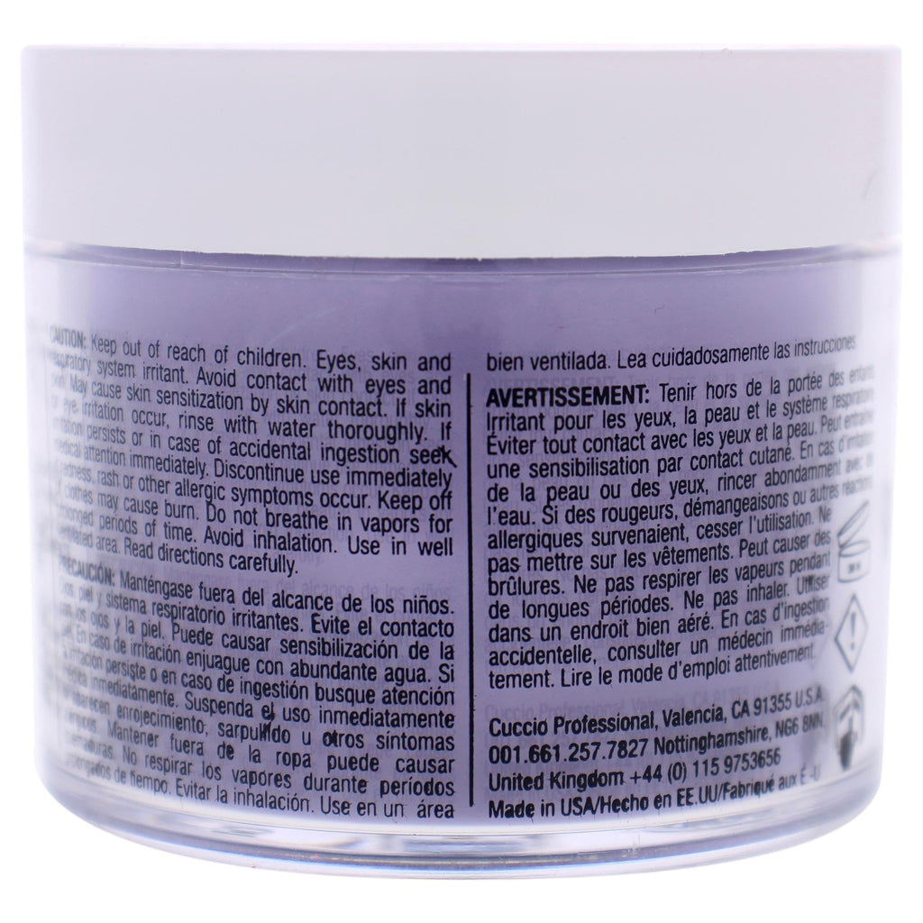 Cuccio Pro Powder Polish Dip - Silver W/ Silver Glitter - Nail Lacquer for Manicures & Pedicures, Easy & Fast Application/Removal - No LED/UV Light - Non-Toxic, Odorless, Highly Pigmented - 0.5 oz