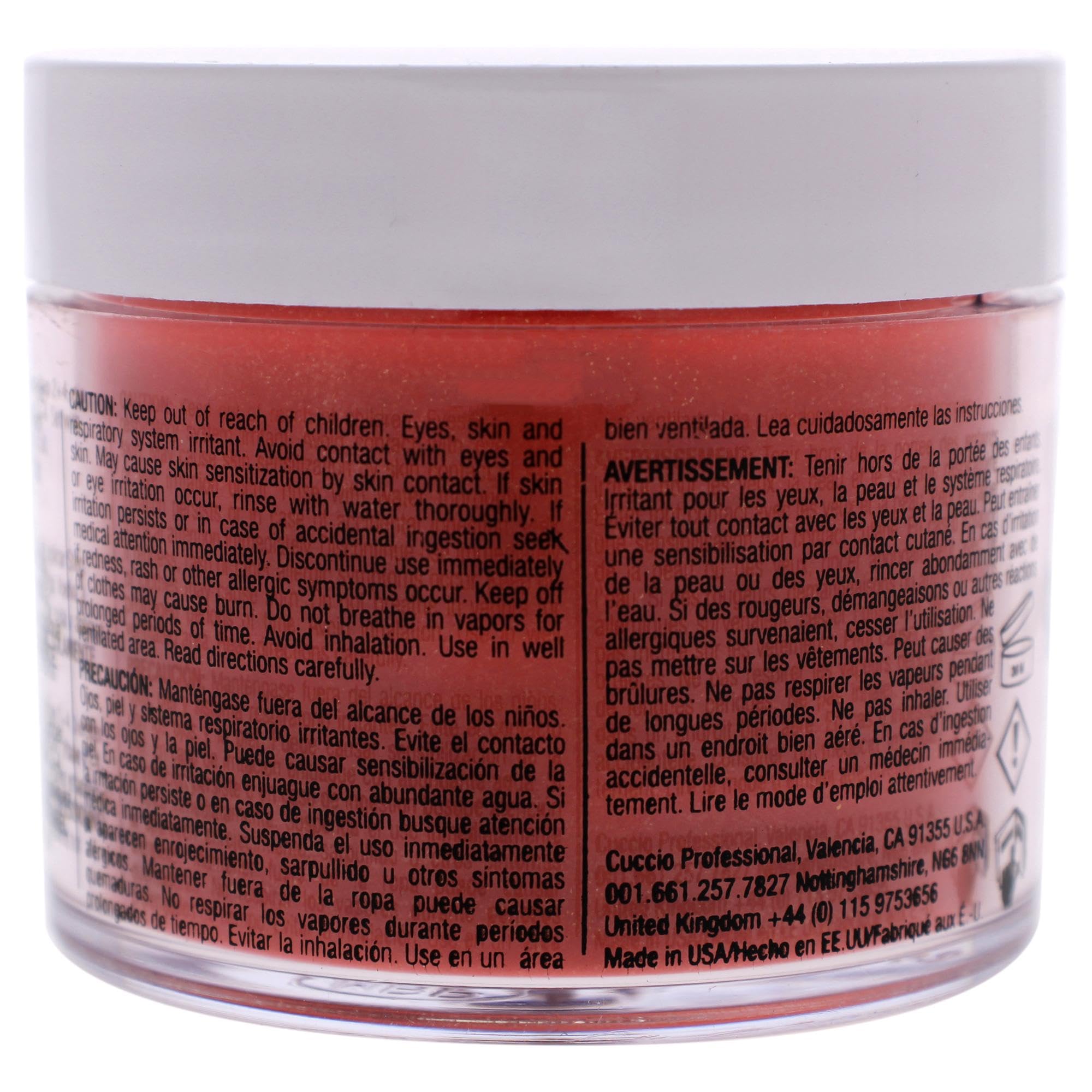 Cuccio Pro Powder Polish Dip - Silver W/ Silver Glitter - Nail Lacquer for Manicures & Pedicures, Easy & Fast Application/Removal - No LED/UV Light - Non-Toxic, Odorless, Highly Pigmented - 0.5 oz