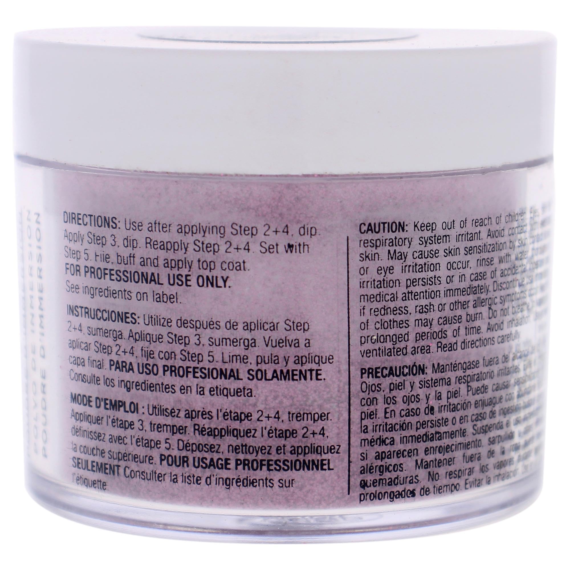 Cuccio Pro Powder Polish Dip - Silver W/ Silver Glitter - Nail Lacquer for Manicures & Pedicures, Easy & Fast Application/Removal - No LED/UV Light - Non-Toxic, Odorless, Highly Pigmented - 0.5 oz