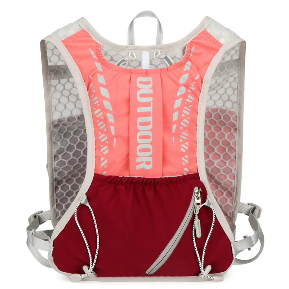 Running Hydration Vest Backpack Water Bladder Daypack Reflective Outdoors Hydration Pack for Outdoor Hiking Trail Running Bag