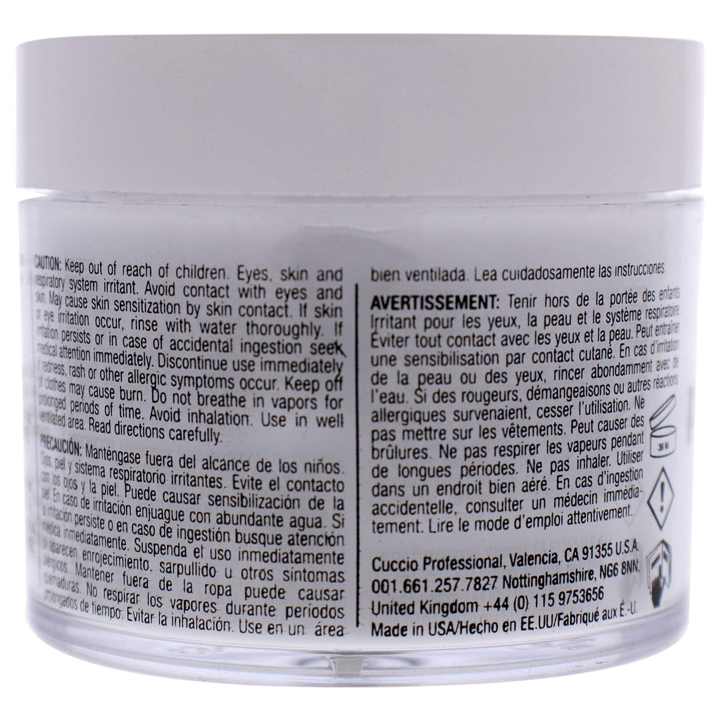 Cuccio Pro Powder Polish Dip - Silver W/ Silver Glitter - Nail Lacquer for Manicures & Pedicures, Easy & Fast Application/Removal - No LED/UV Light - Non-Toxic, Odorless, Highly Pigmented - 0.5 oz